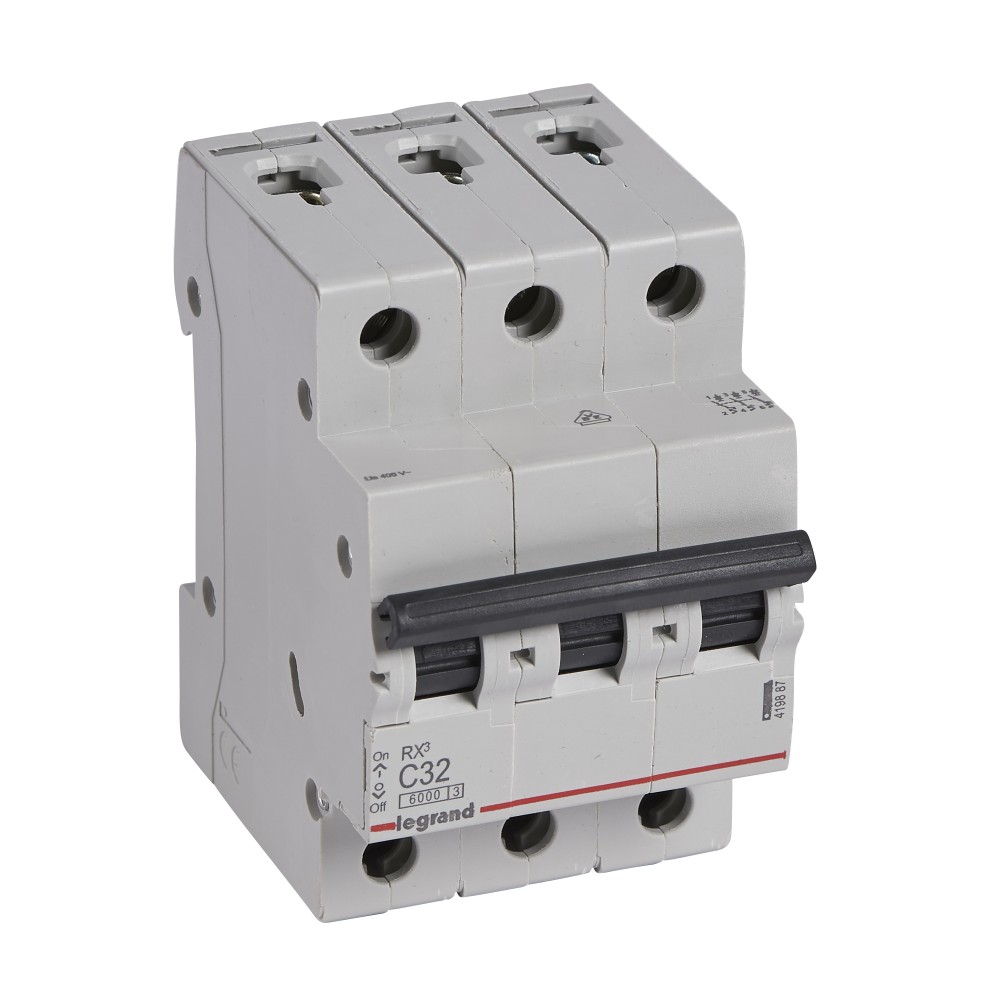 INTERRUPTOR AUT TERMOMAG P/RIEL 3P 32A 230/400VAC 10/6KA RX3 419887