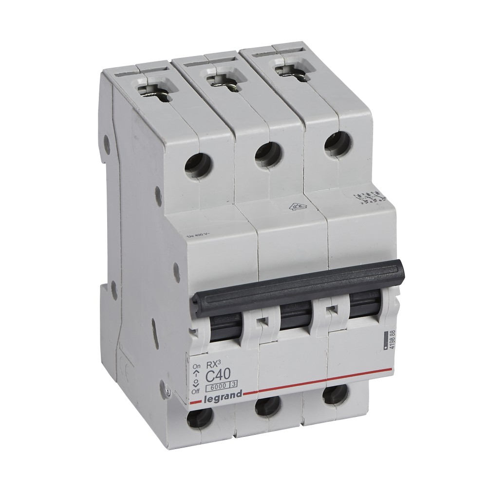 INTERRUPTOR AUT TERMOMAG P/RIEL 3P 40A 230/400VAC 10/6KA RX3 419888