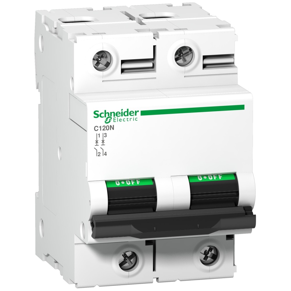 INTERRUPTOR AUT TERMOMAG P/RIEL 2P 125A 230/440VAC 20/6KA C120N A9N18363