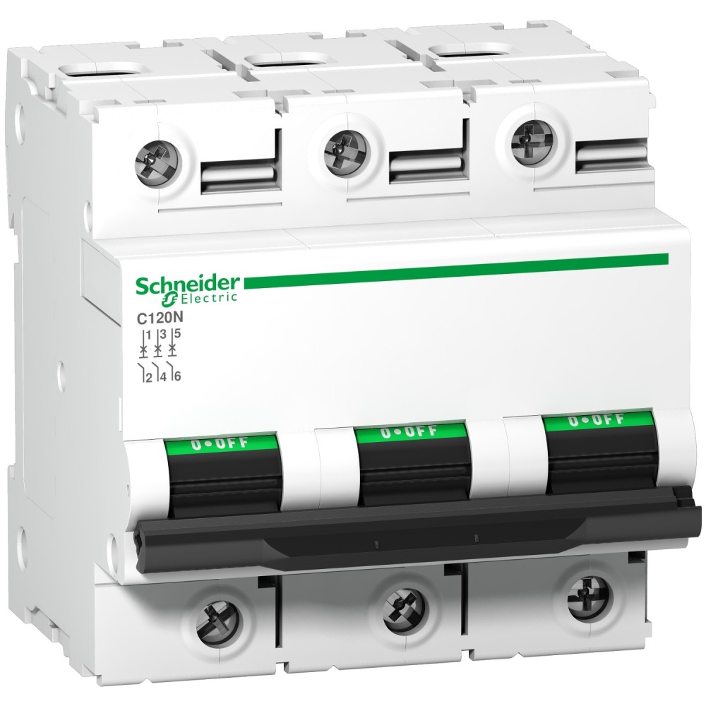 INTERRUPTOR AUT TERMOMAG P/RIEL 3P 125A 230/440VAC 20/6KA C120N A9N18369