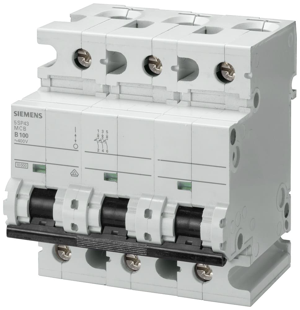 INTERRUPTOR AUT TERMOMAG P/RIEL 3P 100A 220/440VAC 10/10KA 5SP43917