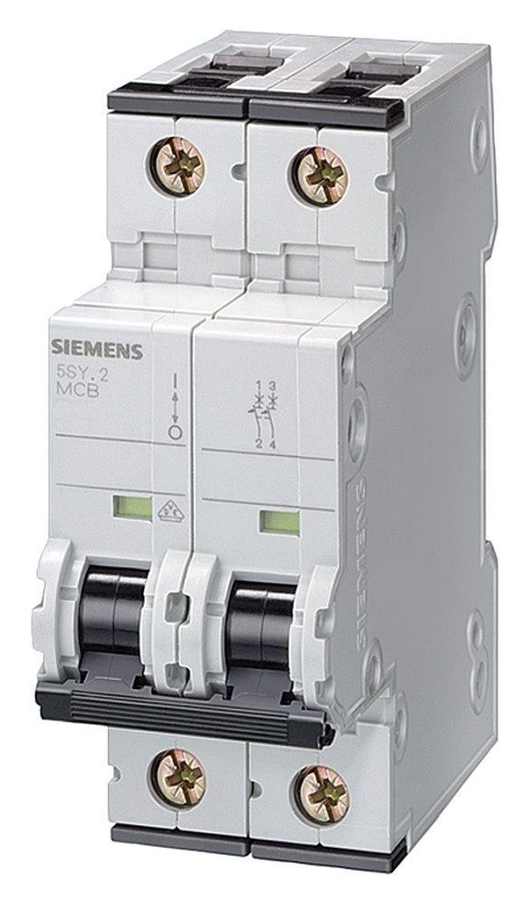 INTERRUPTOR AUT TERMOMAG P/RIEL 2P 4A 220/440VAC 10/6KA 5SY62047