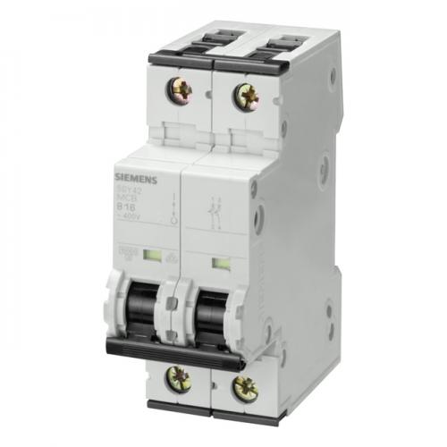 INTERRUPTOR AUT TERMOMAG P/RIEL 2P 2A 220/440VAC 10/10KA 5SY42027