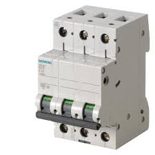 INTERRUPTOR AUT TERMOMAG P/RIEL 3P 4A 400VAC 6KA 5SL63047MB