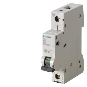INTERRUPTOR AUT TERMOMAG P/RIEL 1P 10A 220-240VAC 10/6KA 5SL61107MB