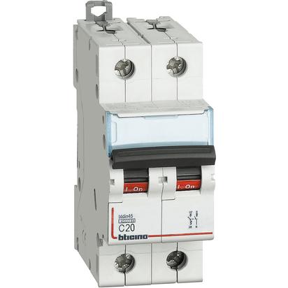 INTERRUPTOR AUT TERMOMAG P/RIEL 2P 20A 220/400VAC 10/6KA BTDIN FN820YC20