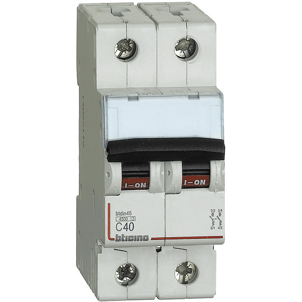 INTERRUPTOR AUT TERMOMAG P/RIEL 2P 40A 220/400VAC 10/6KA BTDIN FN820YC40