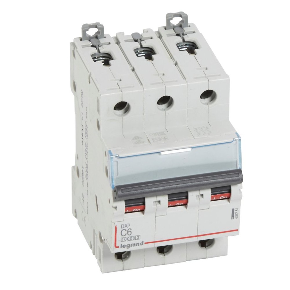 INTERRUPTOR AUT TERMOMAG P/RIEL 3P 6A 400VAC 10KA (F83H/6) 409251