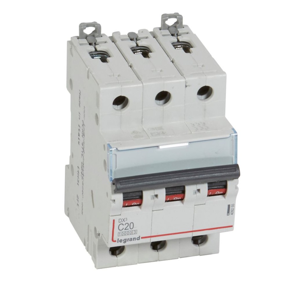 INTERRUPTOR AUT TERMOMAG P/RIEL 3P 20A 230/400VAC 32/16KA DX3-10000 409255