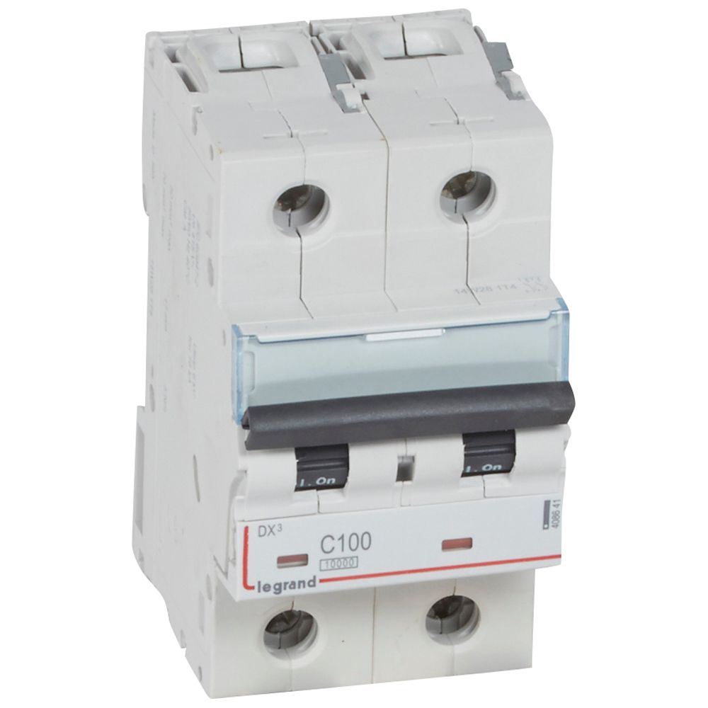 INTERRUPTOR AUT TERMOMAG P/RIEL 2P 100A 230/400VAC 32/16KA DX3-10000 408641