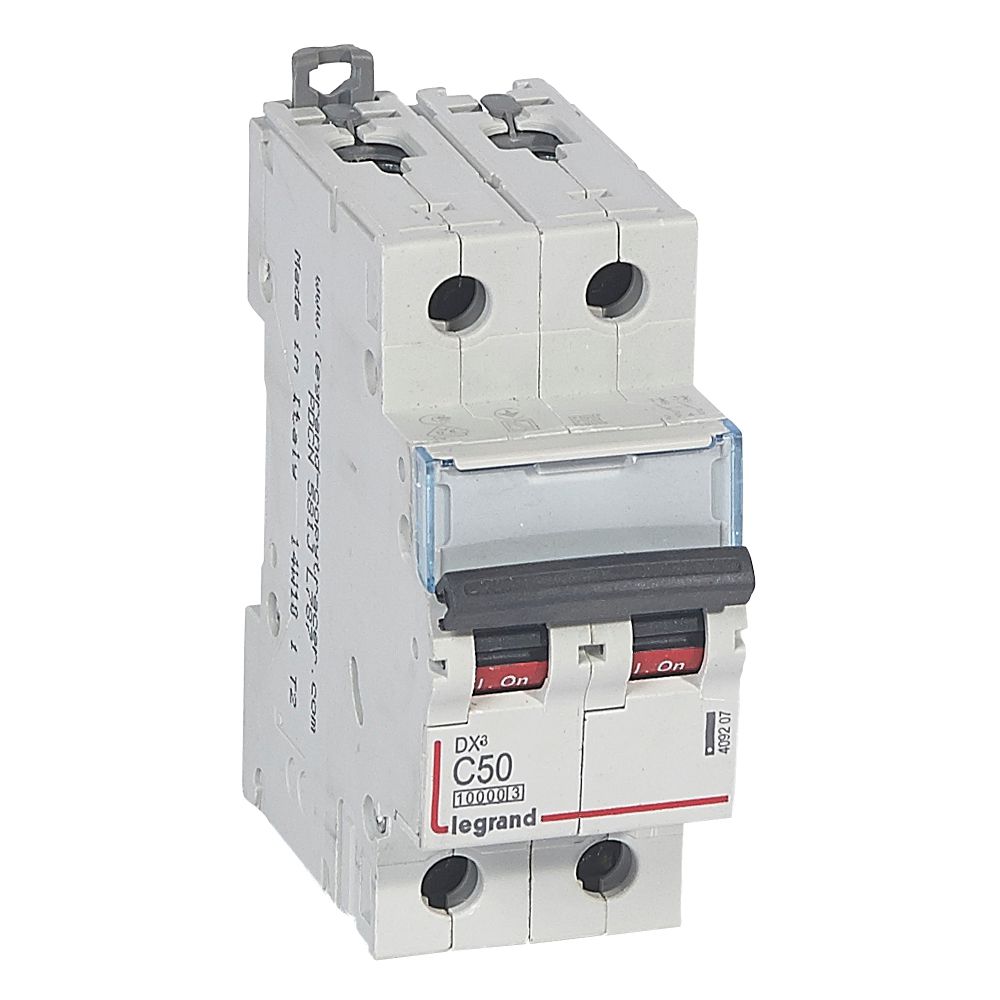 INTERRUPTOR AUT TERMOMAG P/RIEL 2P 50A 230/400VAC 32/16KA DX3-10000 409207