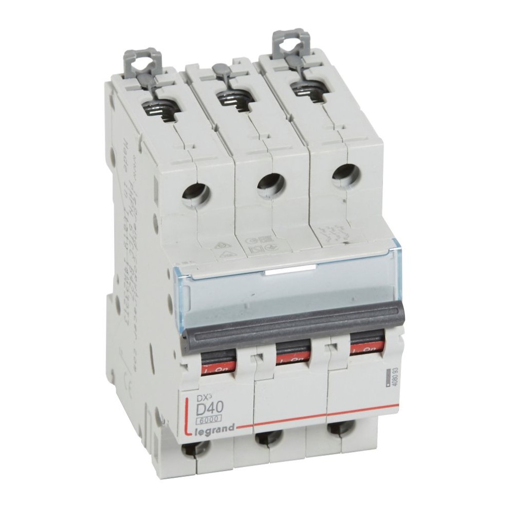 INTERRUPTOR AUT TERMOMAG P/RIEL 3P 40A 400VAC 10KA DX3-6000 408093