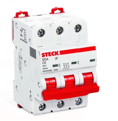 INTERRUPTOR AUT TERMOMAG P/RIEL 3P 16A 415VAC 10KA SDA63C16