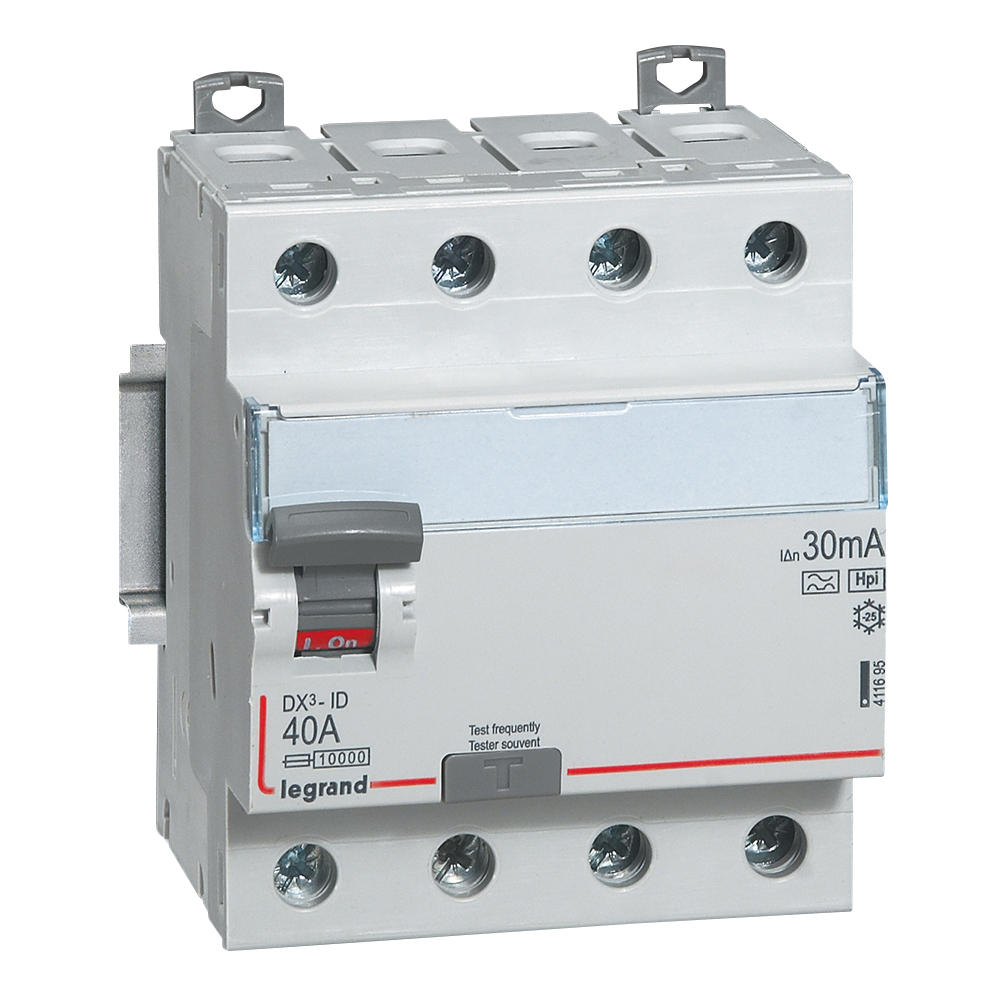 INTERRUPTOR DIFERENCIAL 4P 40A 230VAC 30MA HPI DX3-ID 411695