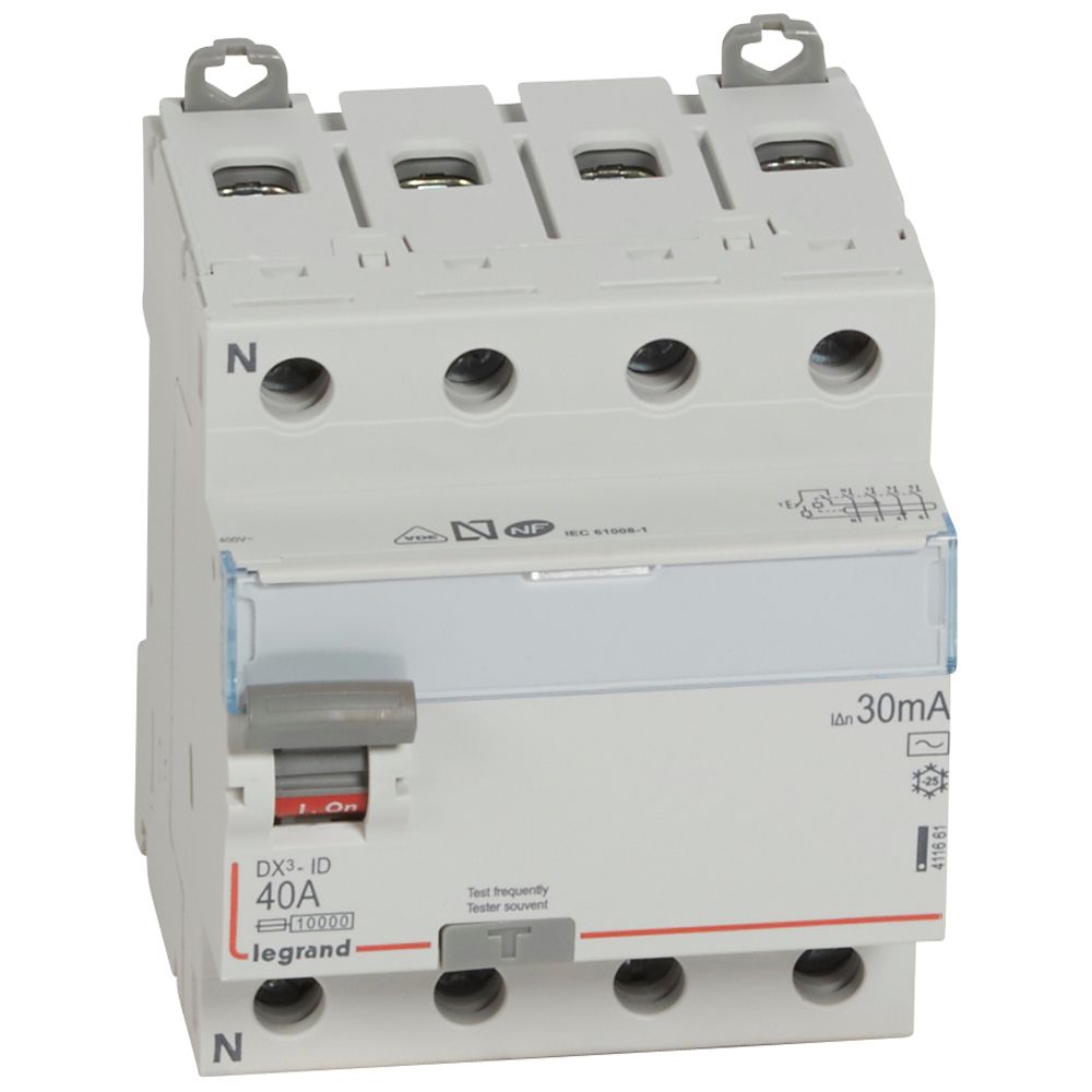 INTERRUPTOR DIFERENCIAL DX3-ID 4x40A 230V 30MA 4MOD. DIN 411661