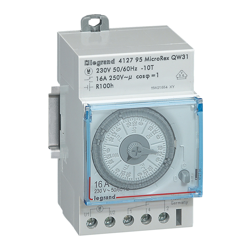 INTERRUPTOR HORARIO ANALOG SEMANAL 230VAC 100H 1 MOD 412795