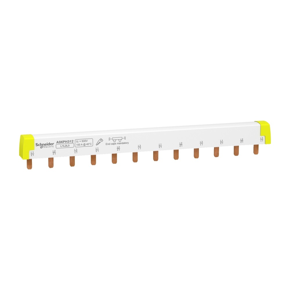 PEINE CONEXION TRIPOLAR 100A 12 DIENTES ACTI 9 A9XPH312