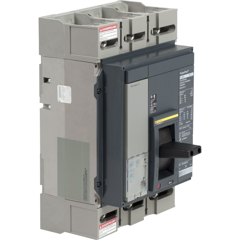 INTERRUPTOR AUT CAJA MOLD 3P FIJO 800A 65KA 480VAC POWERPACT P PJL36080U33A