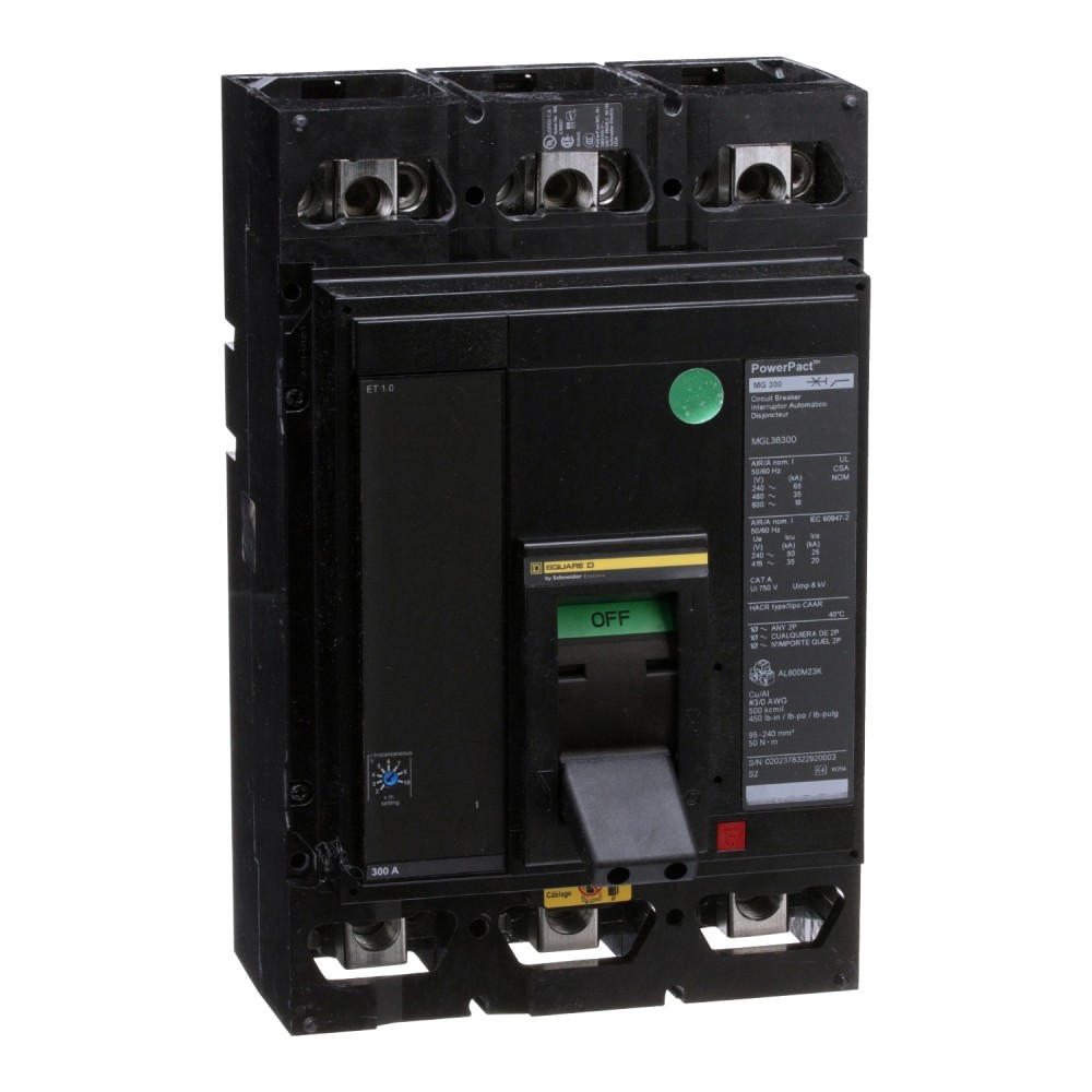 INTERRUPTOR AUT CAJA MOLD 3P FIJA 800A 100 KA MJL36800