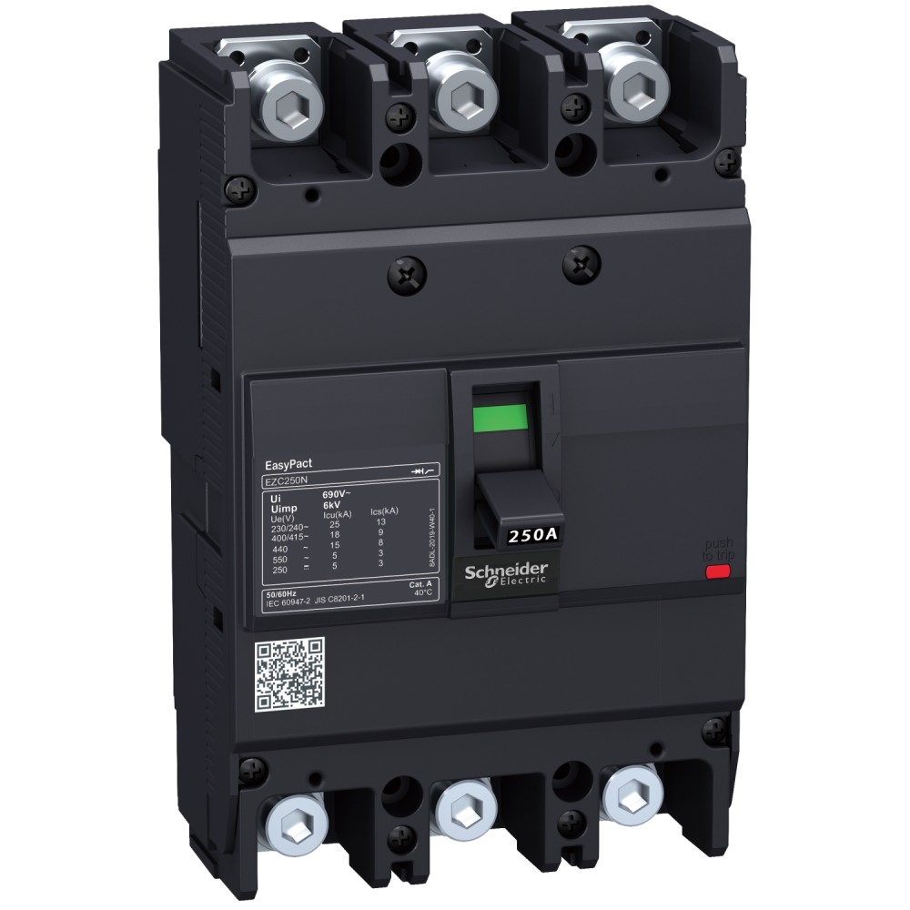 INTERRUPTOR AUT CAJA MOLD 3P FIJO 225A 20KA 440VAC EASYPACT EZC250N EZC250N3225
