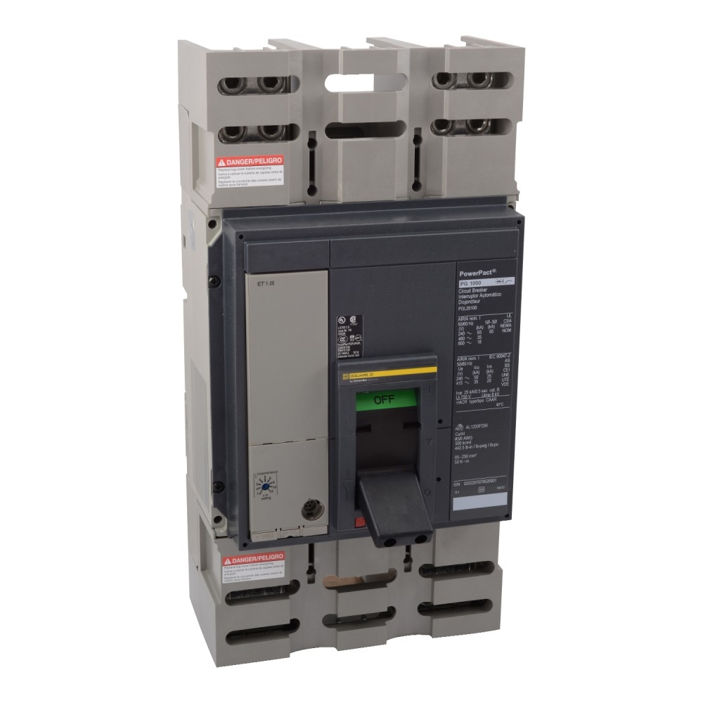 INTERRUPTOR TERMOMAGNETICO 3 X 1200A 65KA 600V PJL36120 SQUARE D