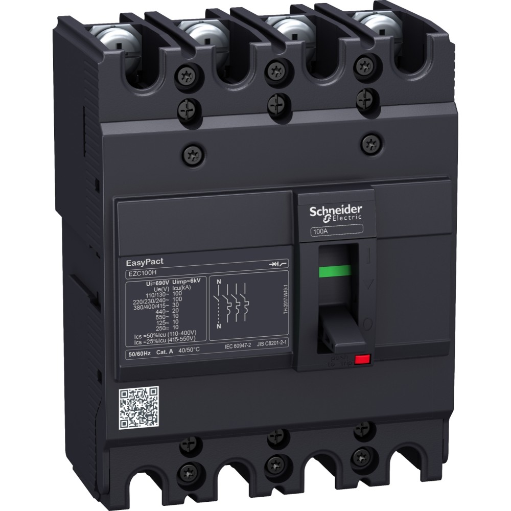 INT. EASYPACT EZC100N 15KA 4P3D 80A   EZC100N4080