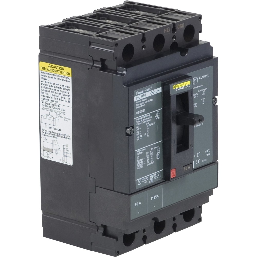 INTERRUPTOR AUT CAJA MOLD 3P FIJO 50A 35KA 480VAC POWERPACT H HGL36050