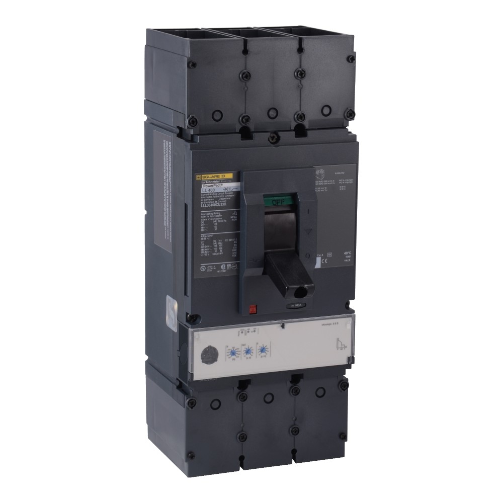 INT TERMOMAGNETICO ELECT. 160-400 A POWERPACT 100/65 KA 240/480 VAC LGL36400U33X