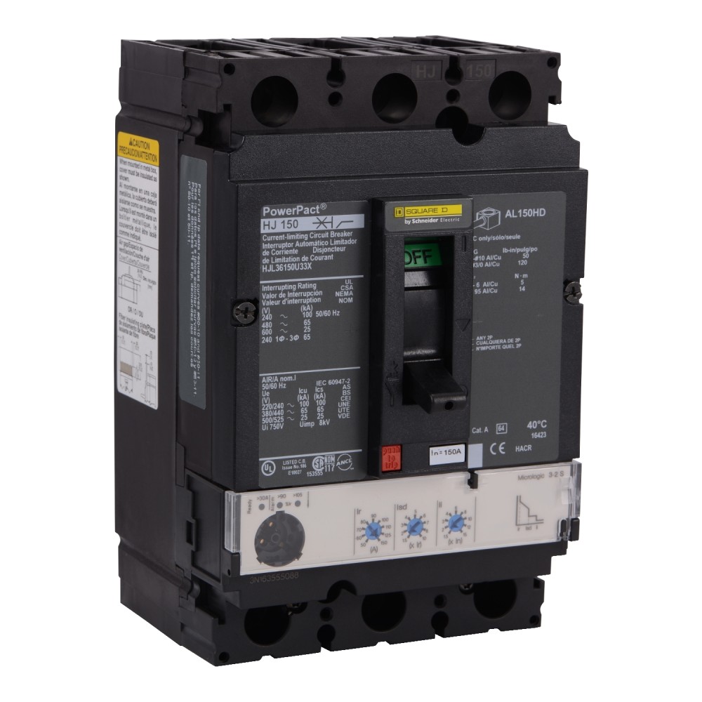 INTERRUPTOR ELECTRONICO. 150A. ETU 3.3S-LSI HJL36150U33X