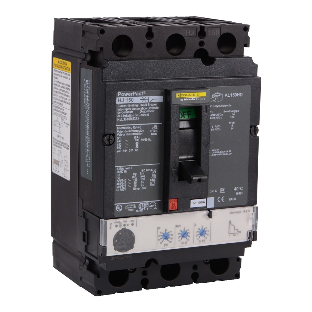 INTERRUPTOR ELECTRONICO. 100A. ETU 3.3S-LSI HJL36100U33X