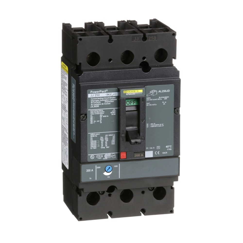 INTERRUPTOR TERM .3 X 200 A 65KA/480VAC JJL36200