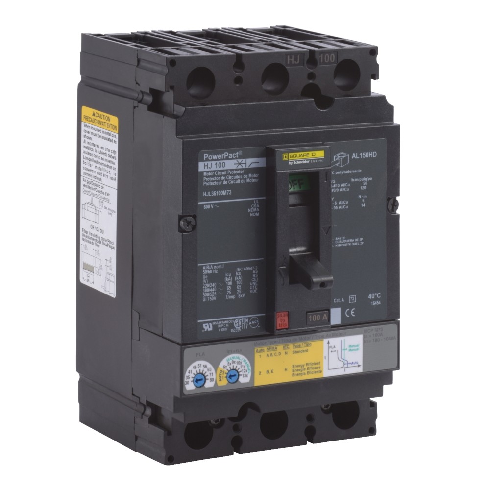 INTERRUPTOR AUT CAJA MOLD 3P 100A 25KA HJL36100M73