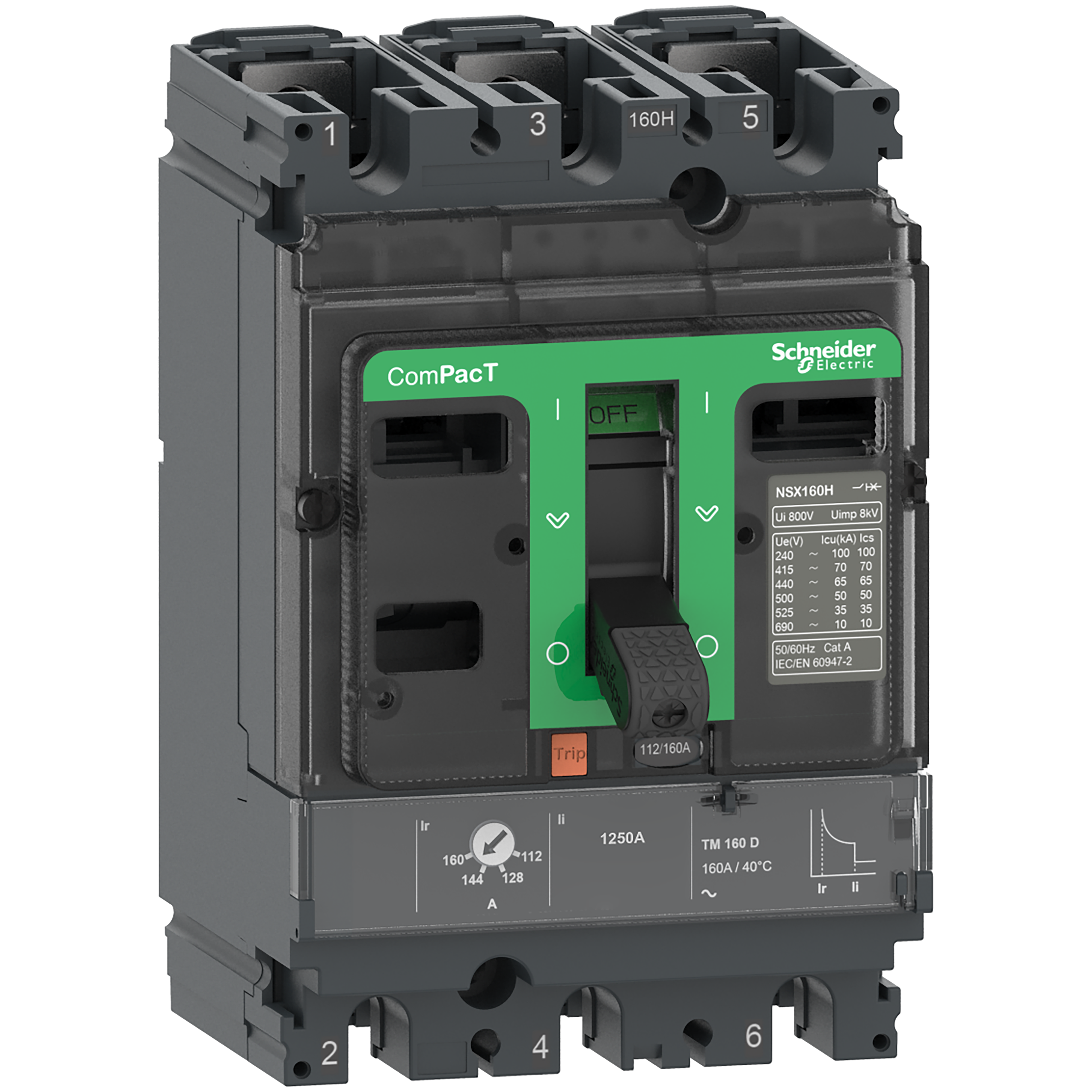 INTERRUPTOR AUT CAJA MOLD 3P REGUL 11-16A 70KA 415VAC NSX100H C10H3TM016 (REEMPLAZA LV429677)