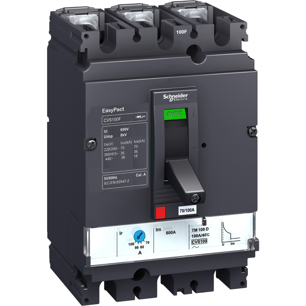 INTERRUPTOR AUT CAJA MOLD 3P REGUL 25-32A 36KA 380/415VAC TMD EASYPACT CVS100F LV510332