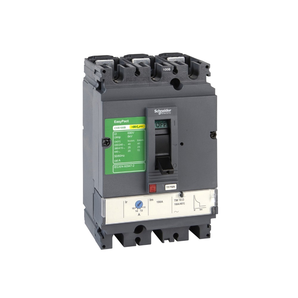 INTERRUPTOR AUT CAJA MOLD 3P REGUL 56-80A 36KA 380/415VAC TMD EASYPACT CVS100F LV510336