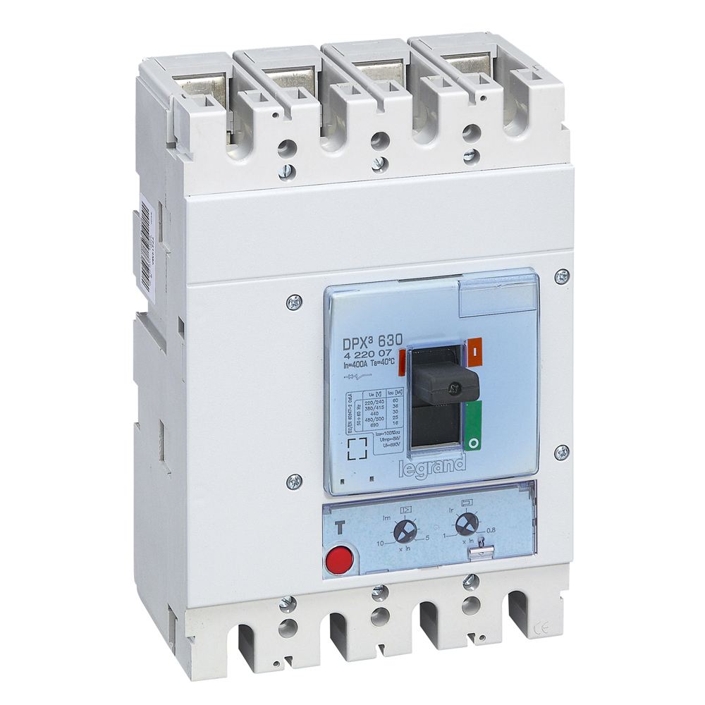 INTERRUPTOR AUT CAJA MOLD 4P REGUL 400VAC 320-400A DPX3 630 422007