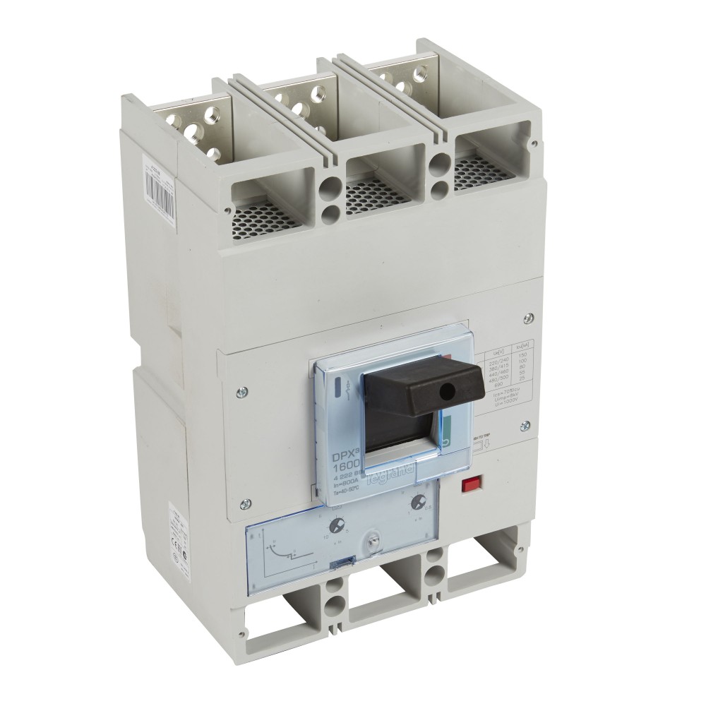INTERRUPTOR AUT CAJA MOLD 3P REGUL 640-800A 100KA 400VAC DPX3 1600 422288