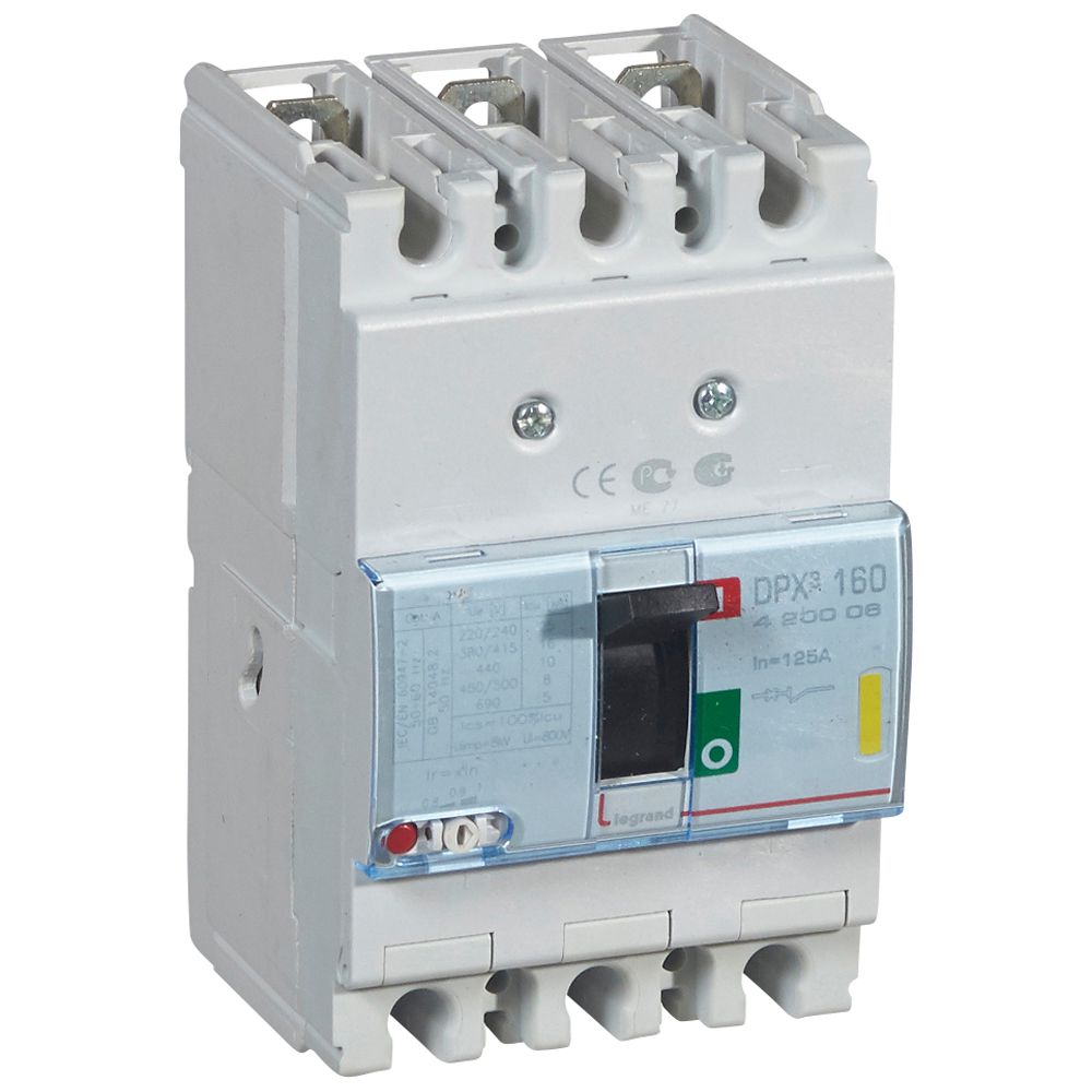 INTERRUPTOR AUT CAJA MOLD 3P REGUL 100-125A 16KA 400VAC DPX3 160 420006