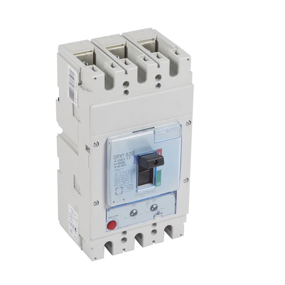 INTERRUPTOR AUT CAJA MOLD 3P REGUL 400-500A 50KA 400VAC DPX3 630 422017