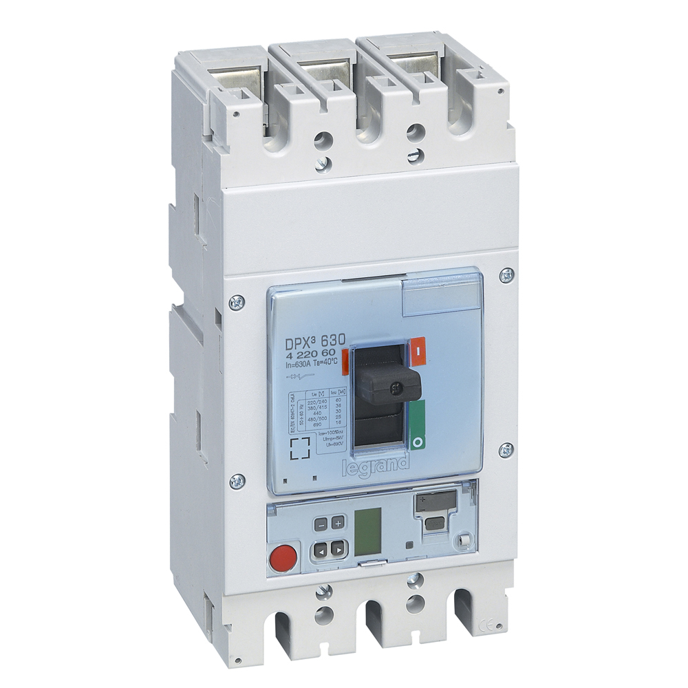 INTERRUPTOR AUT CAJA MOLD 3P ELECTRONIC REGUL 504-630A 36KA 400VAC DPX3 630 422060