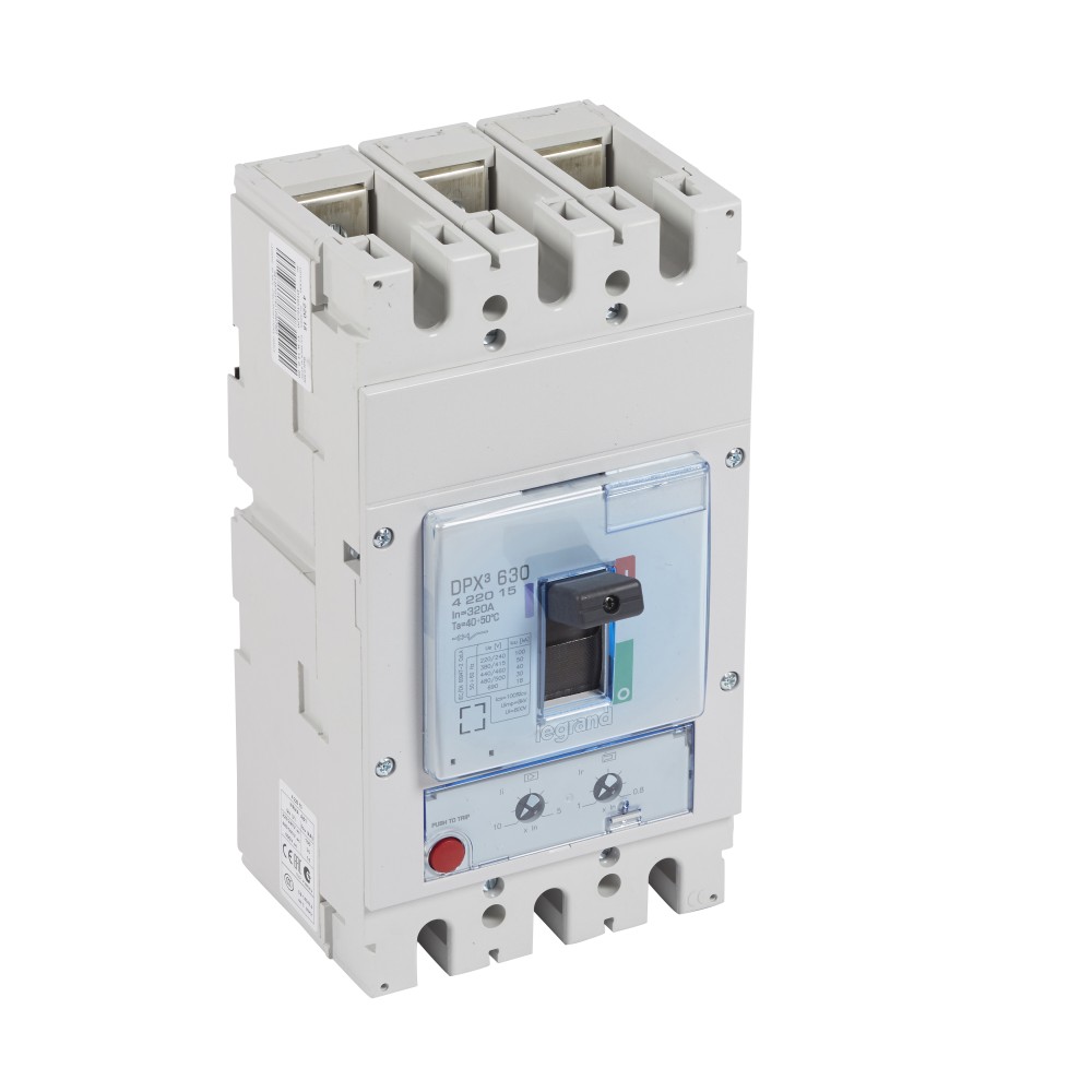 INTERRUPTOR AUT CAJA MOLD 3P REGUL 250-320A 50KA 400VAC DPX3 630 422015