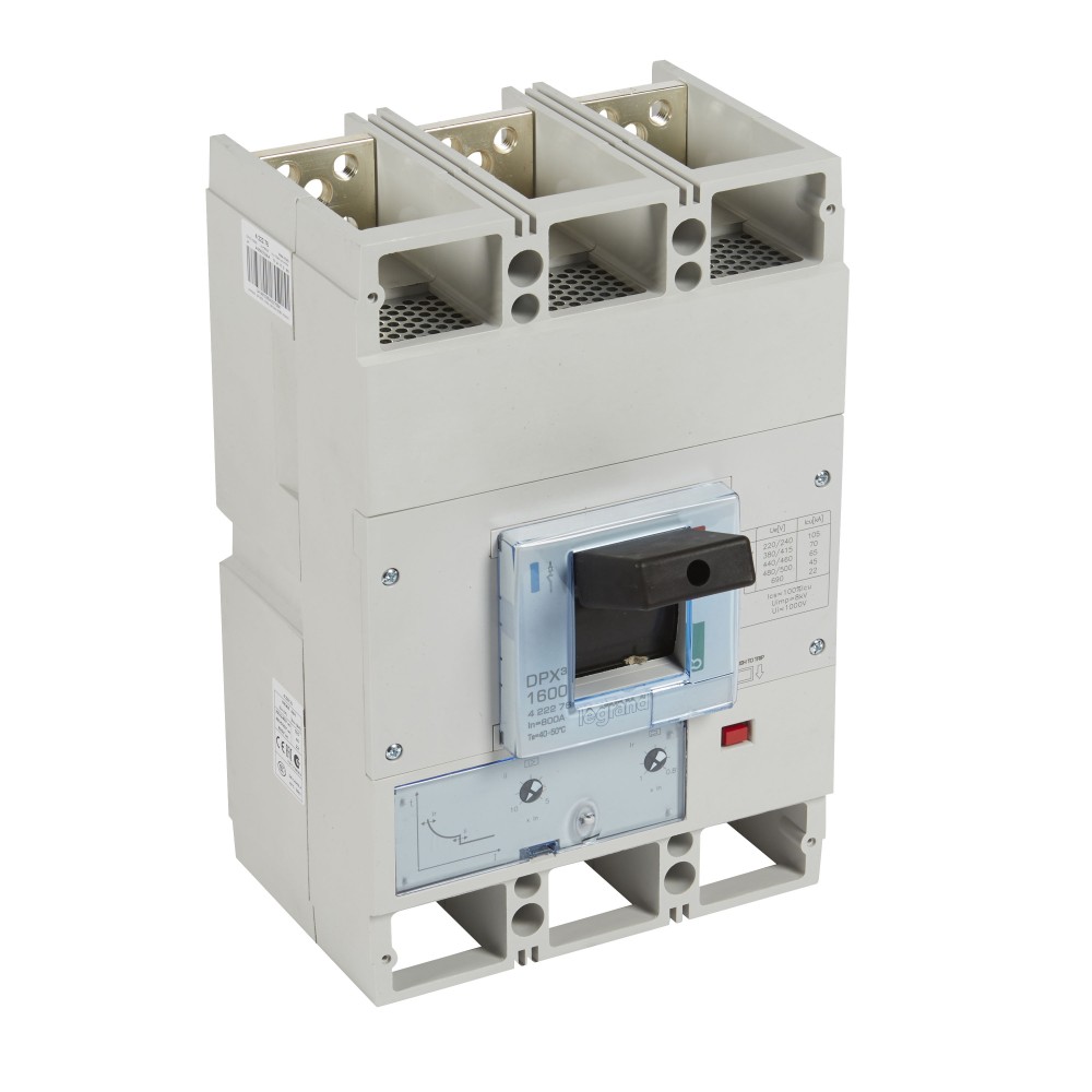 INTERRUPTOR AUT CAJA MOLD 3P REGUL 320-800A 70KA 400VAC DPX3 1600 422276