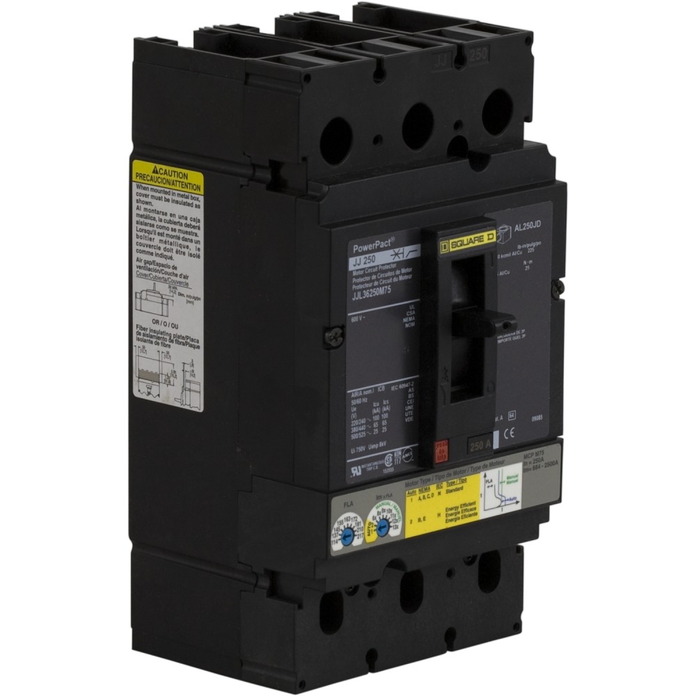 INT TERMOMAGNETICO ELECTRONICO 3 X 250 A PAWERPACT 600 VAC JJL36250M75