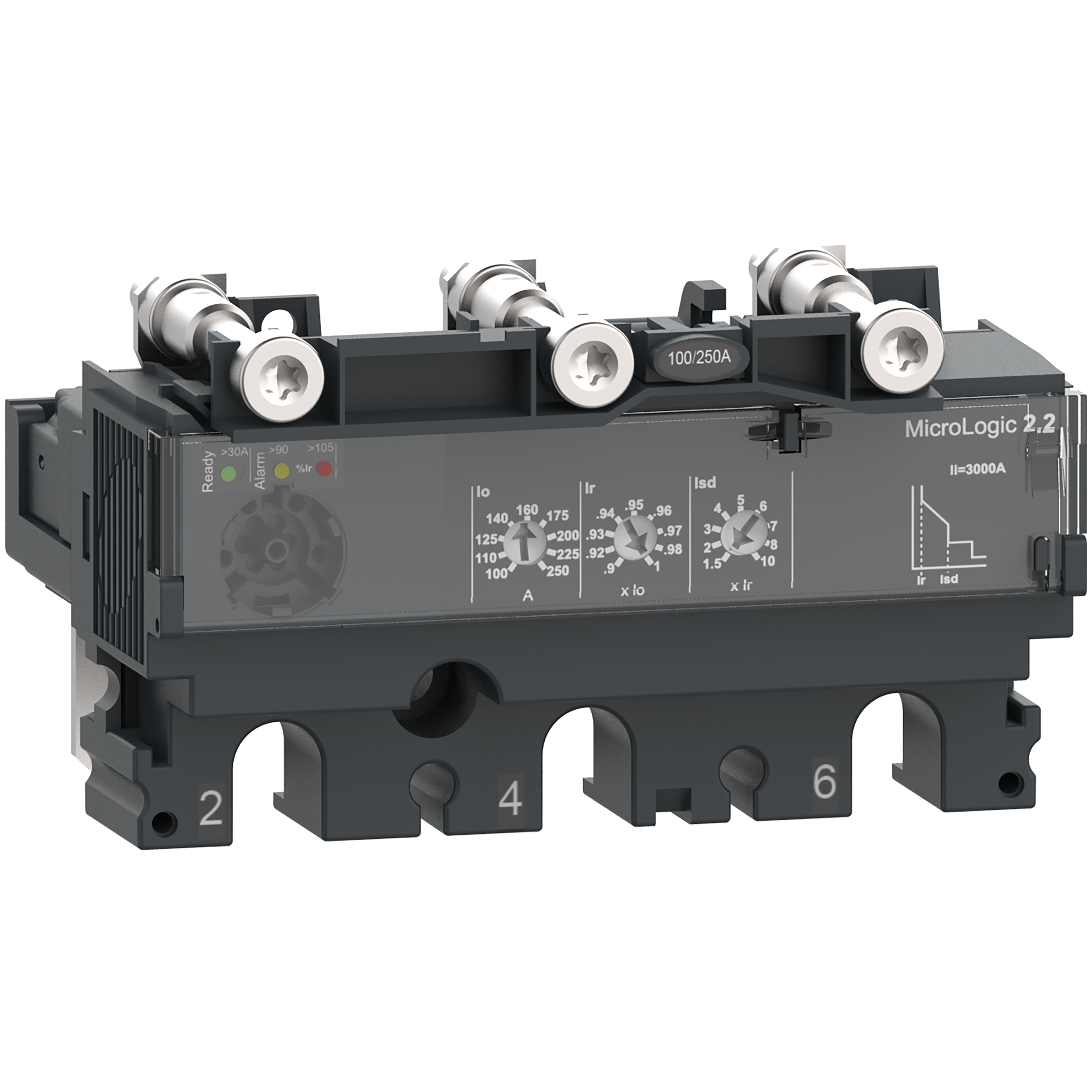 UNIDAD CONTROL LSOL 3F 3R 160A 2.2 MICROLOG 690VAC COMPACT NSX160 C1632D160 (REEMPLAZA LV430470)