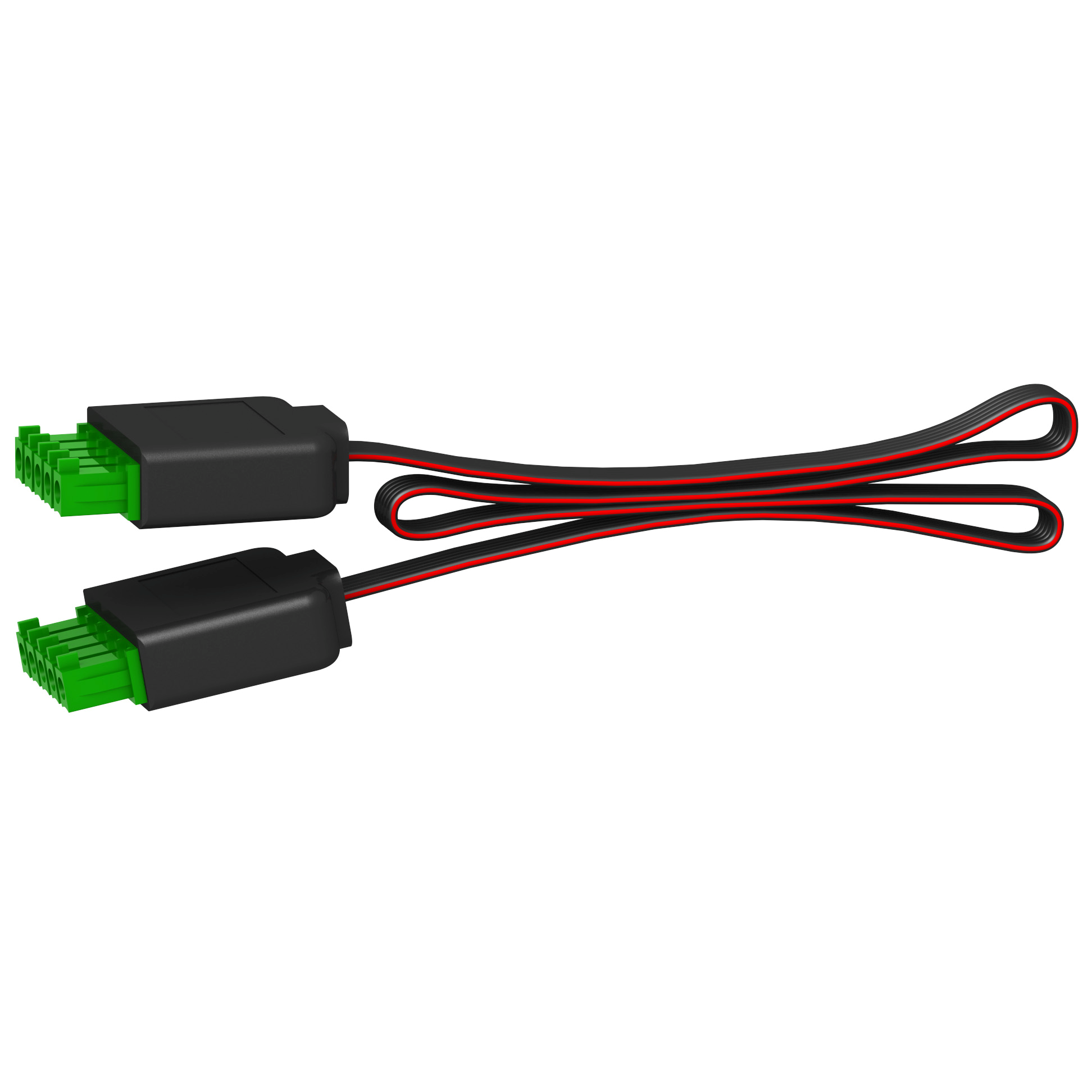 CABLE PREFABRICADO M P/INTERRUPTOR AUT PLANO 160MM NEGRO C/6UNID A9XCAM06