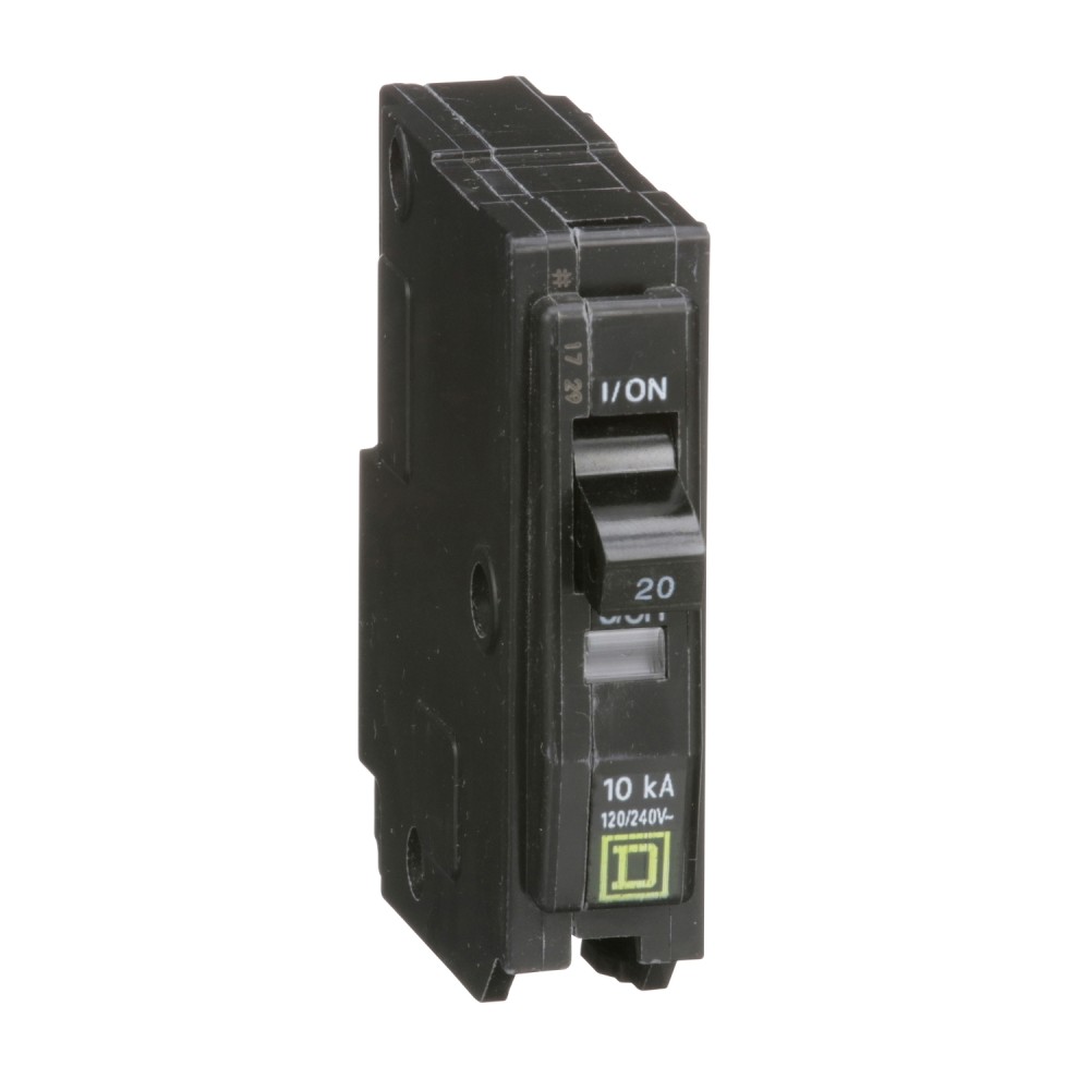 INT TERMOMAGNETICO MINIATURA 1 X 20 A SQUARE D 10 KA QO120