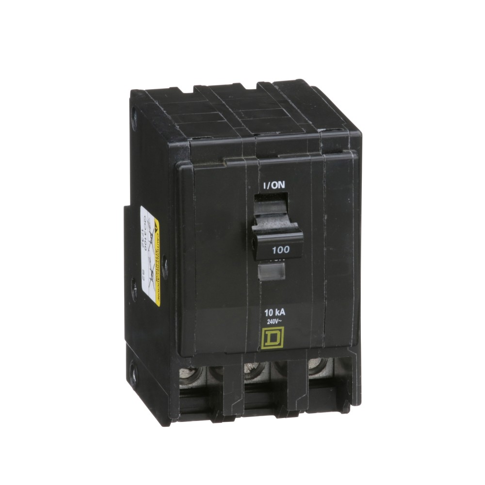 INT. TERMOMAGNETICO ENCHUFABLE DE 3 X 100 AMP. QO3100 SQUARE'D