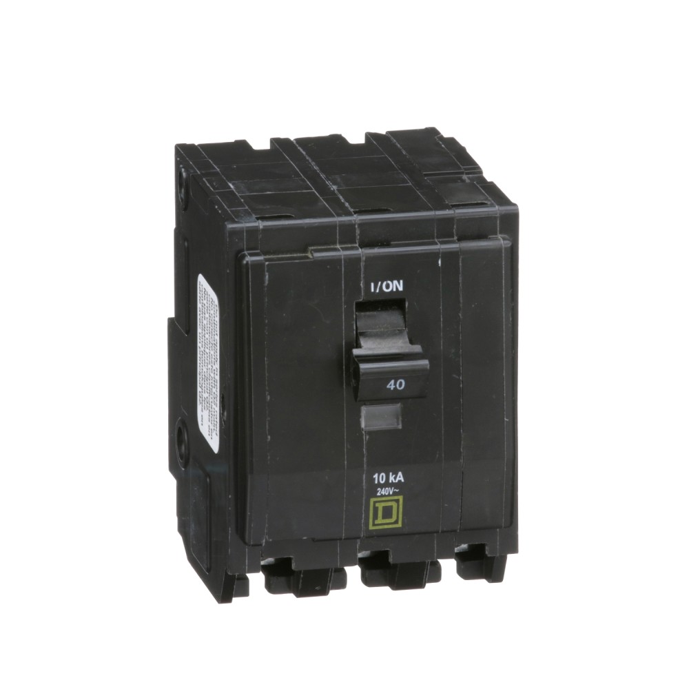 INT TERMOMAGNETICO MINIATURA 3 X 40 A SQUARE D 10 KA QO340