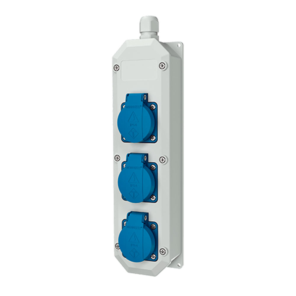 SUPRESOR (EXTENSIÓN) 3 SERVICIOS SCHUKO 16AMP 2P+T 250V 6H 96700