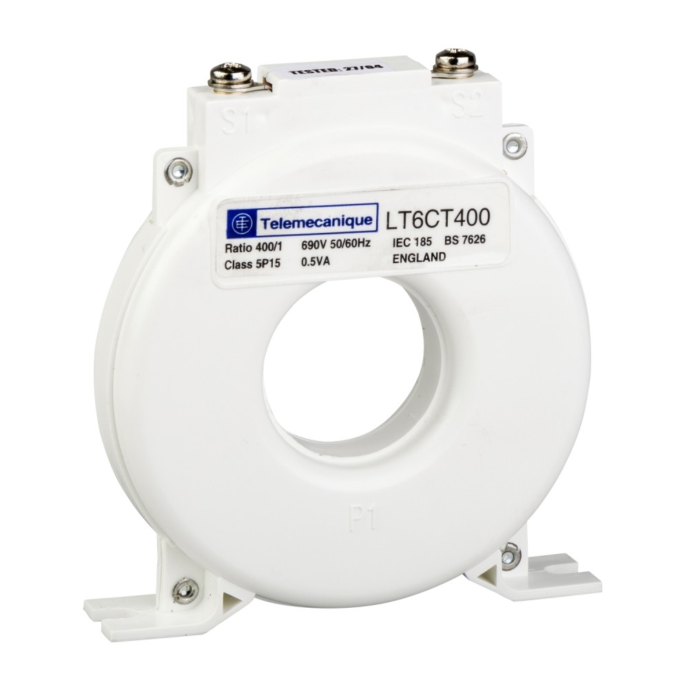 TRANSFORMADOR CORRIENTE NUCLEO CERRADO CL5 400A 1A TESYS LT6CT4001